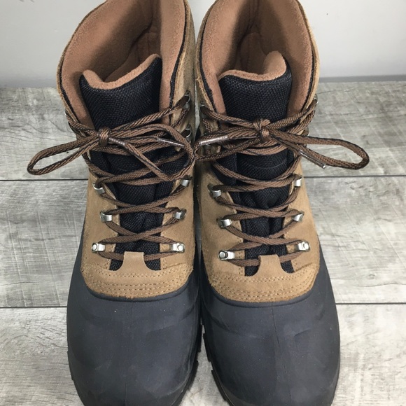 Sorel NM2737 Buxton Mens Lace Up Waterproof Winter Brown Leather Boots Size 12 - Picture 4 of 11